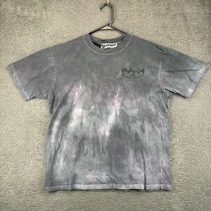 Playboy Golf Club Beverly Hills PacSun Acid Wash Tie Dye Graphic T-Shirt Gray M